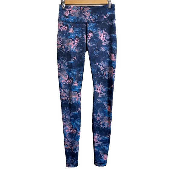 LULULEMON Wunder Under Leggings Sz 4 Moody Mirage Bark Berry Deep Navy Pant Yoga - Picture 1 of 5